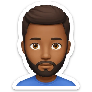 bearded black teenage sticker