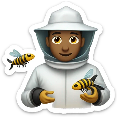 Beekeeper with Shark sticker