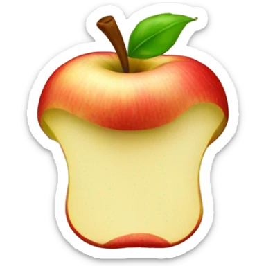 apple core sticker