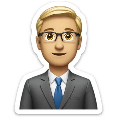 CEO of a company standing sticker