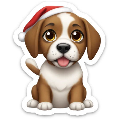 Puppy Christmas  sticker