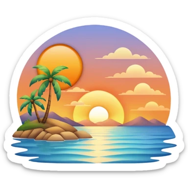 Wind, breeze, calm ,views, sunset, peace sticker