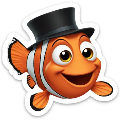nemo with hat sticker