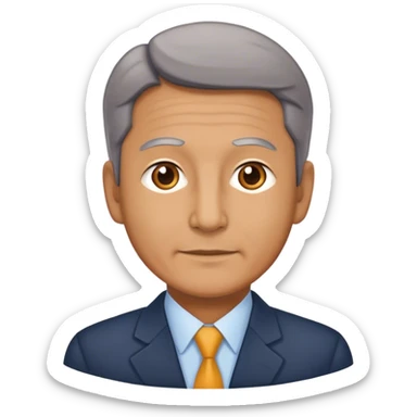 a civil servant in his 50s sticker