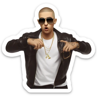 Bad Bunny Light Trap Singer Singer Bad Bunny  sticker