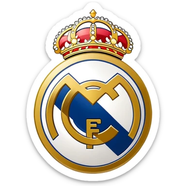 Real Madrid escudo real sticker