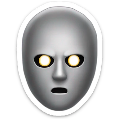 Scary movie mask sticker