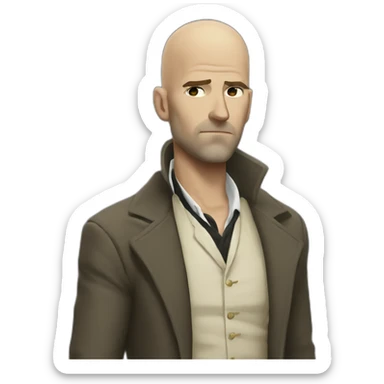 bald john constantine sticker