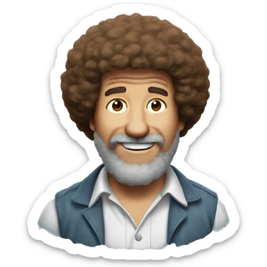 Bob ross sticker