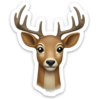 Deer with boe  sticker
