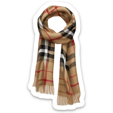 Burberry scarf sticker