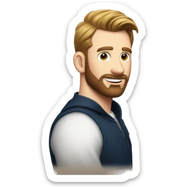 Chris Evans no beard sticker