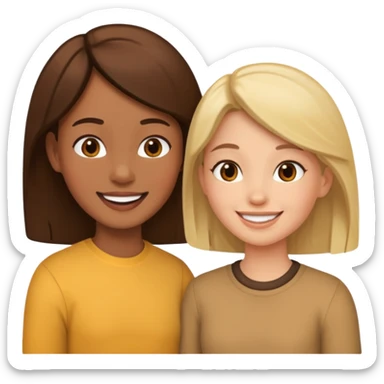 two people talking to eachother sticker