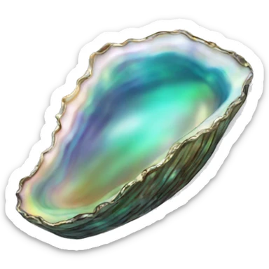 abalone shell sticker