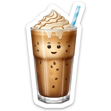 iced latte coffe sticker