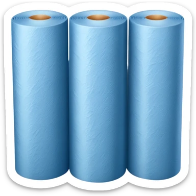 A roll of blue wallpaper  sticker