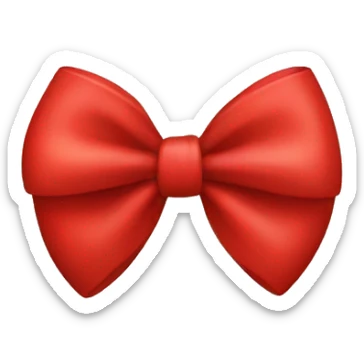 red bow sticker