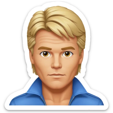 Dieter Bohlen, 80er Jahre, vokuhila sticker