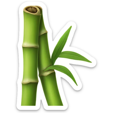 Bamboo whisker for matcha sticker