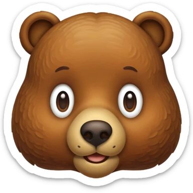 A Bear That Looks Like A Peanut sticker