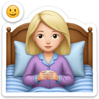 Bedtime girl  sticker