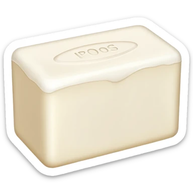 white soap sticker