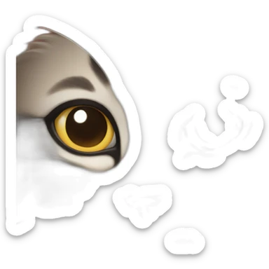 crunchy cat face sticker