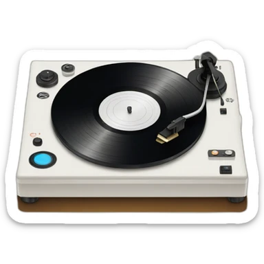 record player sticker