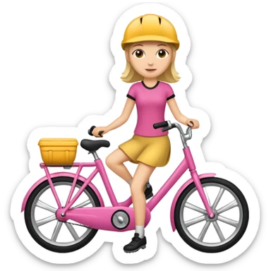 Grab bike women sticker