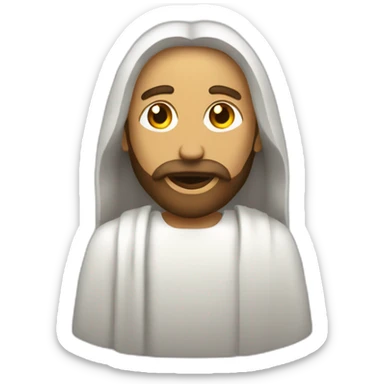 Jésus qui coure sticker