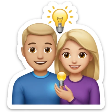 man proposes to girl sticker