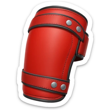 elbow guard red sticker