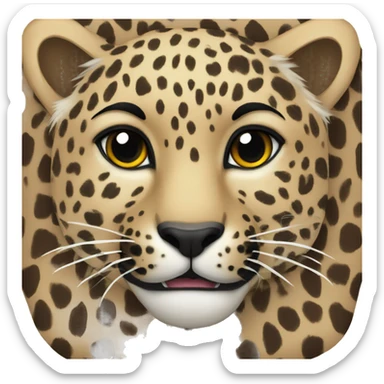 Leopard peart sticker