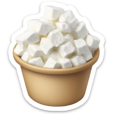 handful of cottage cheese  sticker