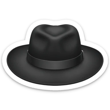 black hat no human sticker