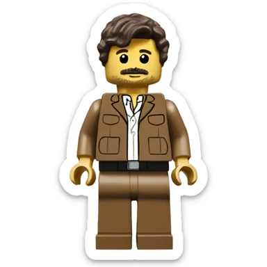 PEDRO PASCAL lego full body sticker