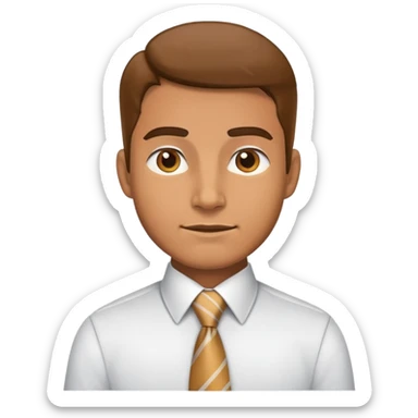 man tie proud sticker