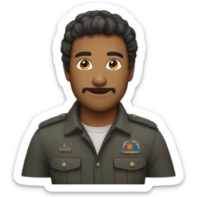 homme ayant tres peur sticker