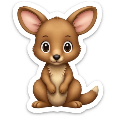 baby kangaroo sticker