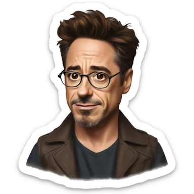 robert downey jr sticker