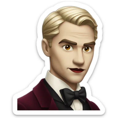 vampire great gatsby sticker
