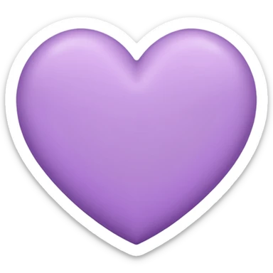 light purple heart. sticker
