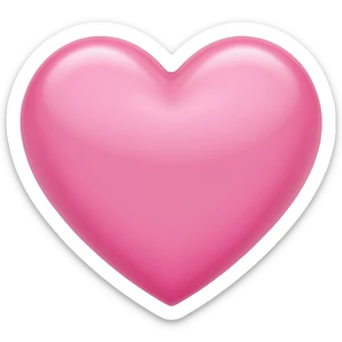 A pink heart design by ribon sticker