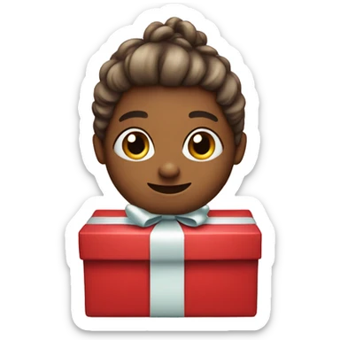 cute christmas present  sticker