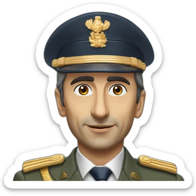 ÉRIC ZEMMOUR president français militaire médaille sticker