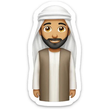 Arabian thawb only, without a man sticker