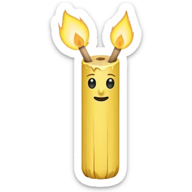 Matchstick without face sticker