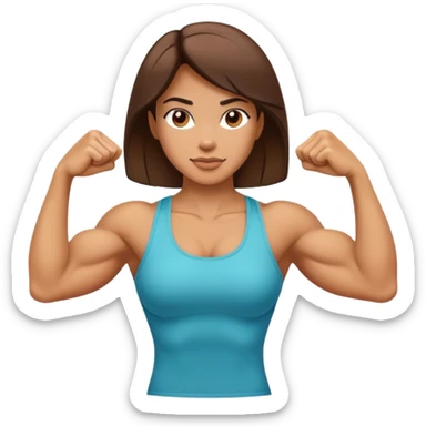 average women show biceps sticker