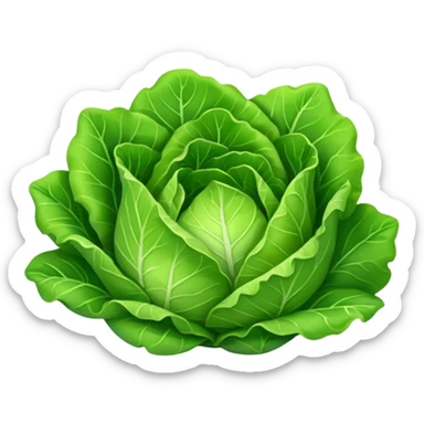 green lettuce sticker