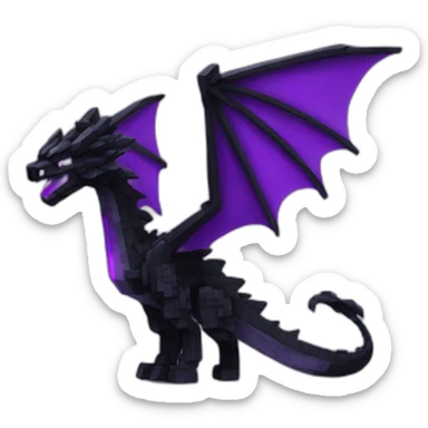 The ender dragon Minecraft sticker
